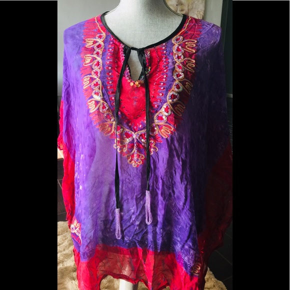 Valerie From Bali With Love Sheer Tunic One Size - Picture 1 of 8